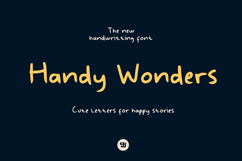 Handy Wonders - Handwritting Font Product Image 1