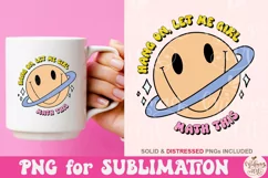 Hang On Let Me Girl Math This PNG, Cute Trendy Artsy Product Image 3