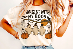 Hangin&#039; With My Boos PNG, Halloween PNG, Pumpkin PNG, Spooky Product Image 2