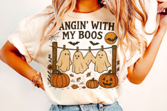 Hangin&#039; With My Boos PNG, Halloween PNG, Pumpkin PNG, Spooky Product Image 2