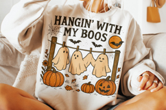 Hangin&#039; With My Boos PNG, Halloween PNG, Pumpkin PNG, Spooky Product Image 3