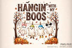 Hangin With My Boos Halloween Png Product Image 1