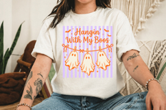 Hangin’ with My Boos Png, Halloween Funny Ghosts Png Product Image 3