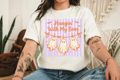 Hangin’ with My Boos Png, Halloween Funny Ghosts Png Product Image 3