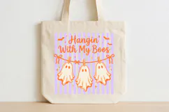 Hangin’ with My Boos Png, Halloween Funny Ghosts Png Product Image 4