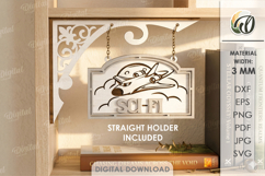 Hanging Bookshelf Signs Bundle Lasercut. Bookshelf Decor SVG Product Image 10