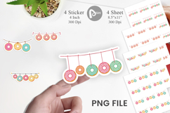 Hanging Donut Sticker Product Image 1