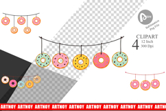 Hanging Donut Clipart Product Image 1