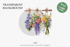 Hanging Dried Flowers Floral Clipart PNG Scrapbooking Image Nursery Watercolor Transparent wedding invitation shirt designs sublimation printable digital bloom watercolor floral dried hanging flowers bucket clipart, sublimation nursery, wedding invitation
