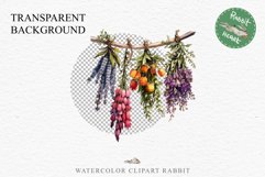 Hanging Dried Flowers Floral Clipart PNG Scrapbooking Image Nursery Watercolor Transparent wedding invitation shirt designs sublimation printable digital bloom watercolor floral dried hanging flowers bucket clipart, sublimation nursery, wedding invitation