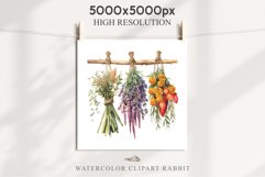 Hanging Dried Flowers Floral Clipart PNG Scrapbooking Image Nursery Watercolor Transparent wedding invitation shirt designs sublimation printable digital bloom watercolor floral dried hanging flowers bucket clipart, sublimation nursery, wedding invitation