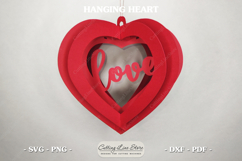Hanging heart svg | Valentine day svg Product Image 4