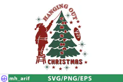 Hanging out for Christmas SVG PNG T-shirt Design Product Image 2