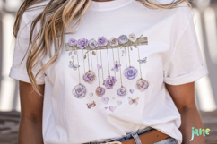 Hanging Rose Strings Clipart Product Image 2