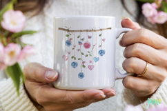 Hanging Rose Strings Clipart Product Image 3