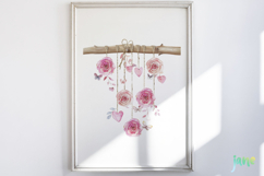 Hanging Rose Strings Clipart Product Image 5