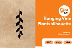 Hanging Vine Plants Silhouette Product Image 1