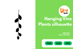 Hanging Vine Plants Silhouette Product Image 1