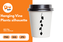 Hanging Vine Plants Silhouette Product Image 1