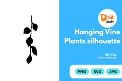 Hanging Vine Plants Silhouette Product Image 1
