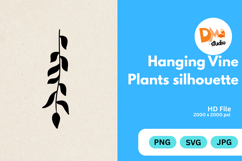 Hanging Vine Plants Silhouette Product Image 1