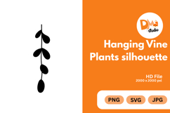 Hanging Vine Plants Silhouette Product Image 1