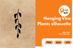 Hanging Vine Plants Silhouette Product Image 1