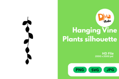 Hanging Vine Plants Silhouette Product Image 1