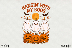 Funny Halloween PNG | Sublimation Design. Product Image 1