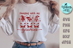 Hanging with my gnomies svg, christmas png, christmas Product Image 1