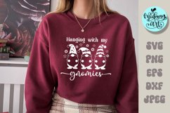 Hanging with my gnomies svg, christmas png, christmas Product Image 2