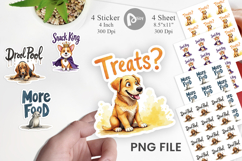 Hangry Dog Food Lover Sticker Product Image 1