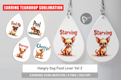 Hangry Dog Food Lover Earring Product Image 1
