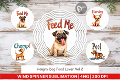 Hangry Dog Food Lover Wind Spinner Product Image 1