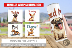 Hangry Dog Food Lover Tumbler Product Image 1