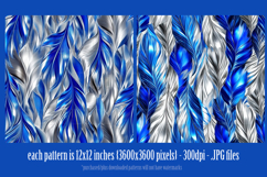 Hanukkah Patterns, Hanukkah Colors Feathers Patterns, s10 Product Image 2