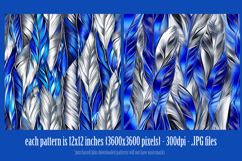 Hanukkah Patterns, Hanukkah Colors Feathers Patterns, s10 Product Image 3