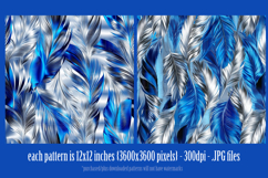 Hanukkah Patterns, Hanukkah Colors Feathers Patterns, s11 Product Image 3