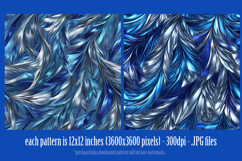 Hanukkah Patterns, Hanukkah Colors Feathers Patterns, s2 Product Image 2