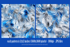 Hanukkah Patterns, Hanukkah Colors Feathers Patterns, s3 Product Image 2