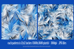 Hanukkah Patterns, Hanukkah Colors Feathers Patterns, s3 Product Image 3