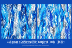 Hanukkah Patterns, Hanukkah Colors Feathers Patterns, s4 Product Image 2