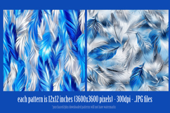 Hanukkah Patterns, Hanukkah Colors Feathers Patterns, s6 Product Image 3