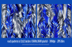 Hanukkah Patterns, Hanukkah Colors Feathers Patterns, s9 Product Image 2