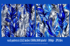 Hanukkah Patterns, Hanukkah Colors Feathers Patterns, s9 Product Image 3