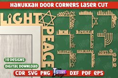 Hanukkah Door Corners Bundle | Hanukkah Signs | Porch Décor Product Image 1