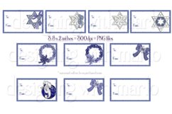 Hanukkah Printable 50 Gift Tags BUNDLE, Classic Hanukkah Product Image 5