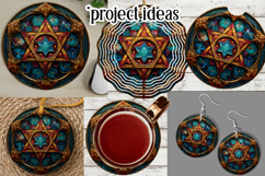 Hanukkah Wind Spinner, Star of David Wind Spinner, s11 Product Image 3