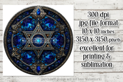 Hanukkah Wind Spinner, Star of David Wind Spinner, s14 Product Image 2