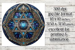 Hanukkah Wind Spinner, Star of David Wind Spinner, s17 Product Image 2